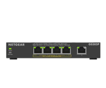 Switch NETGEAR Przełącznik niezarządzalny GS305P-300EUS PoE+ Gigabit 5-portowy SOHO z serii 300